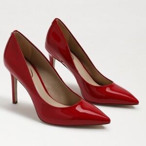 Sam Edelman Size 6 Red Patent Leather Pointed Toe Stiletto Heels NEW Hazel $150